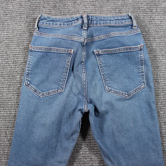 Forever 21 Jeans Womens 26 Blue Skinny Mid Rise Stretch 28 Inseam - Picture 6 of 8